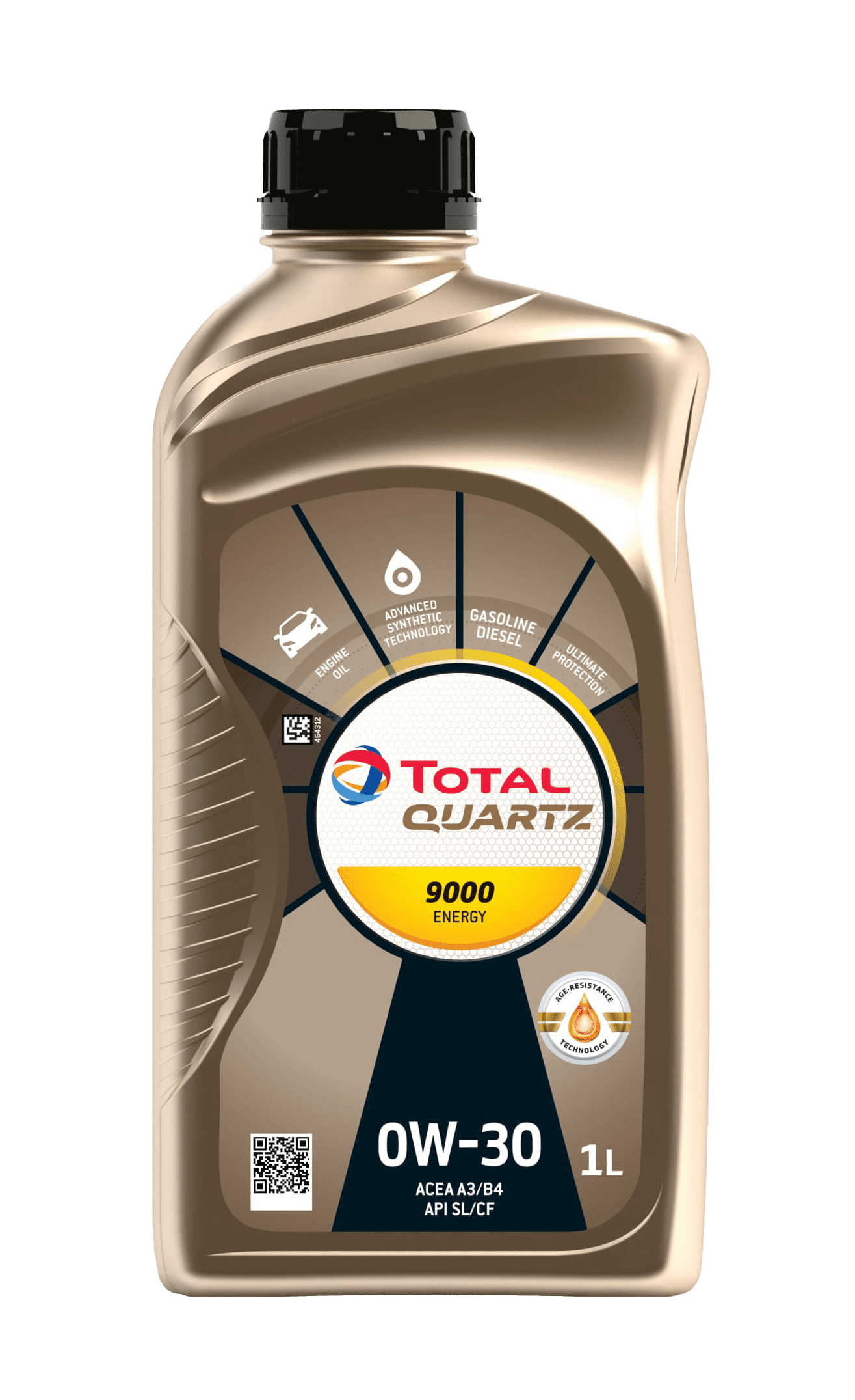 Моторное масло Total QUARTZ 9000 ENERGY 0W30, 1л